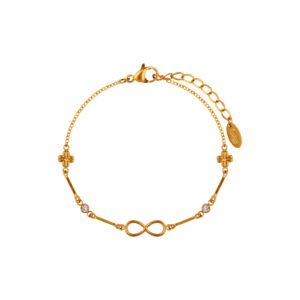 Panlandwoo - Gelang Tangan Titanium Wanita Infinite Grace Adjustable