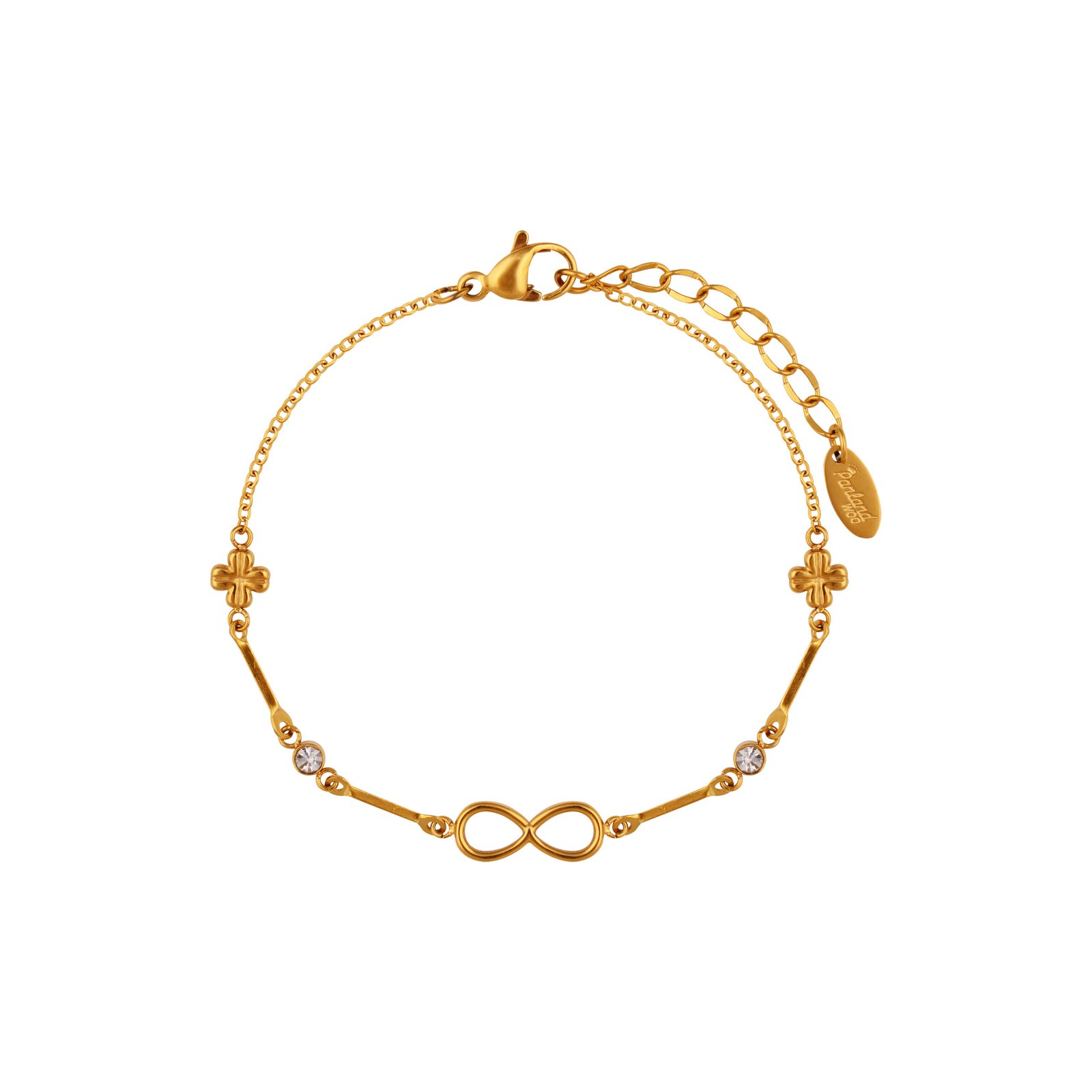 Panlandwoo - Gelang Tangan Titanium Wanita Infinite Grace Adjustable