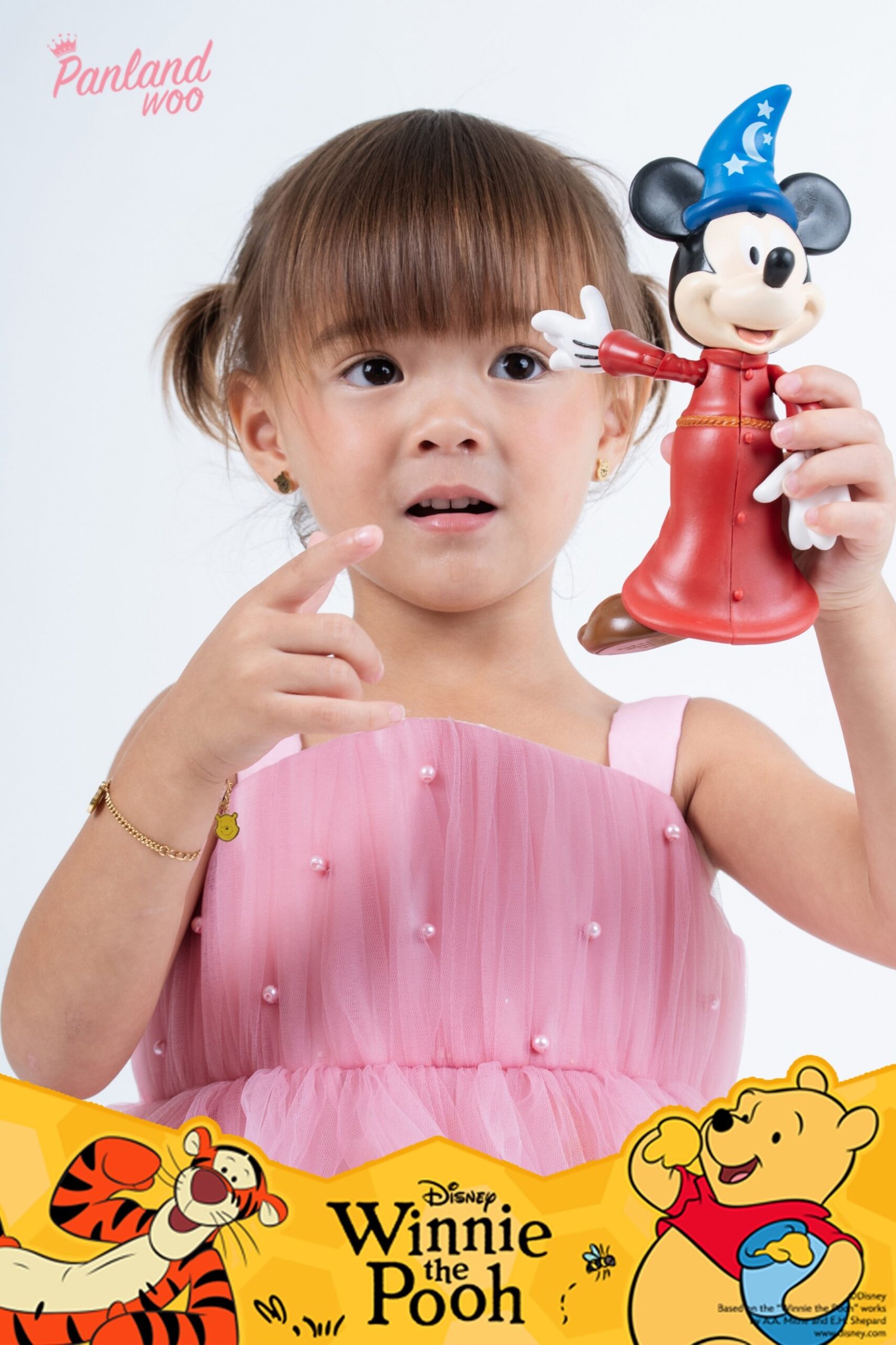 Panlandwoo Kids - Winnie The Pooh Collection - Anting Set Titanium Anak Aero - Gambar 8