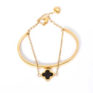 Panlandwoo - Gelang Bangle Titanium Wanita Mercedes Adjustable - Gambar 5