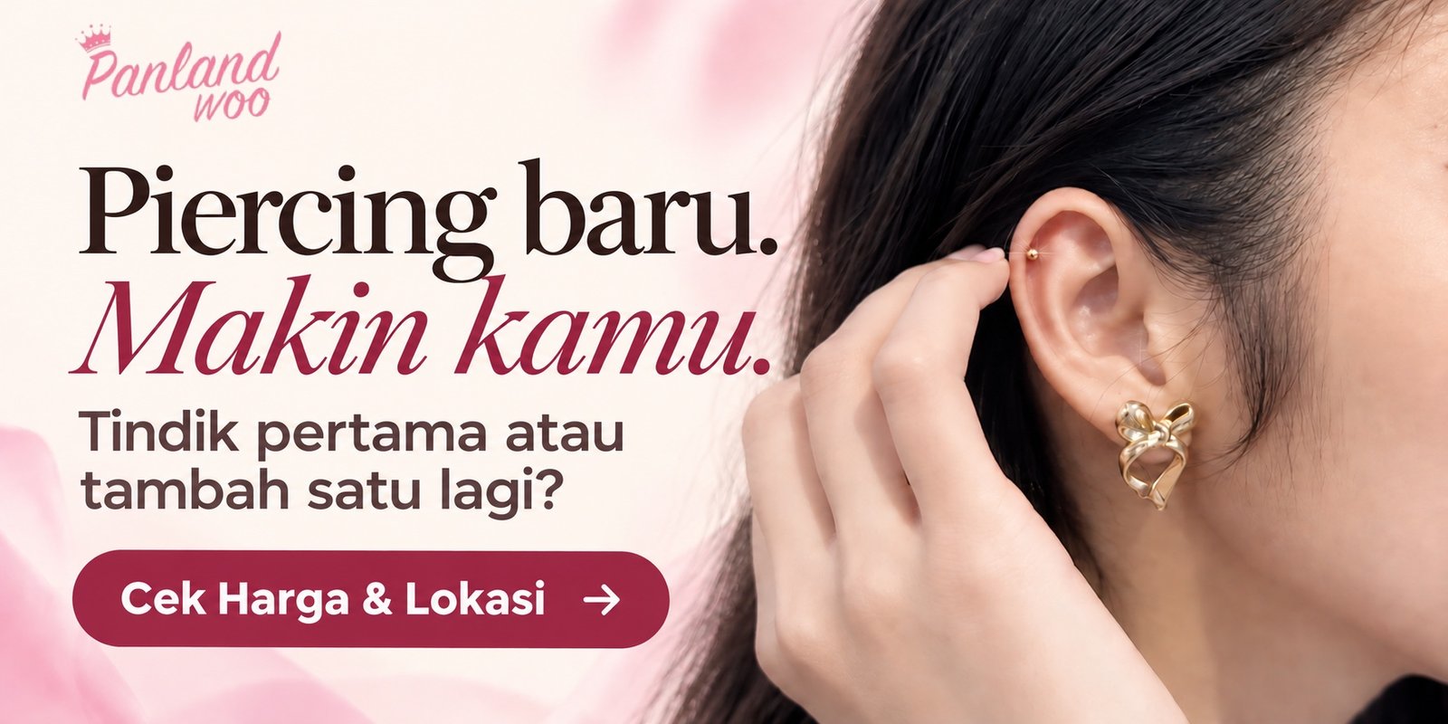 Piercing baru, makin kamu. Cek harga dan lokasi piercing Panlandwoo.