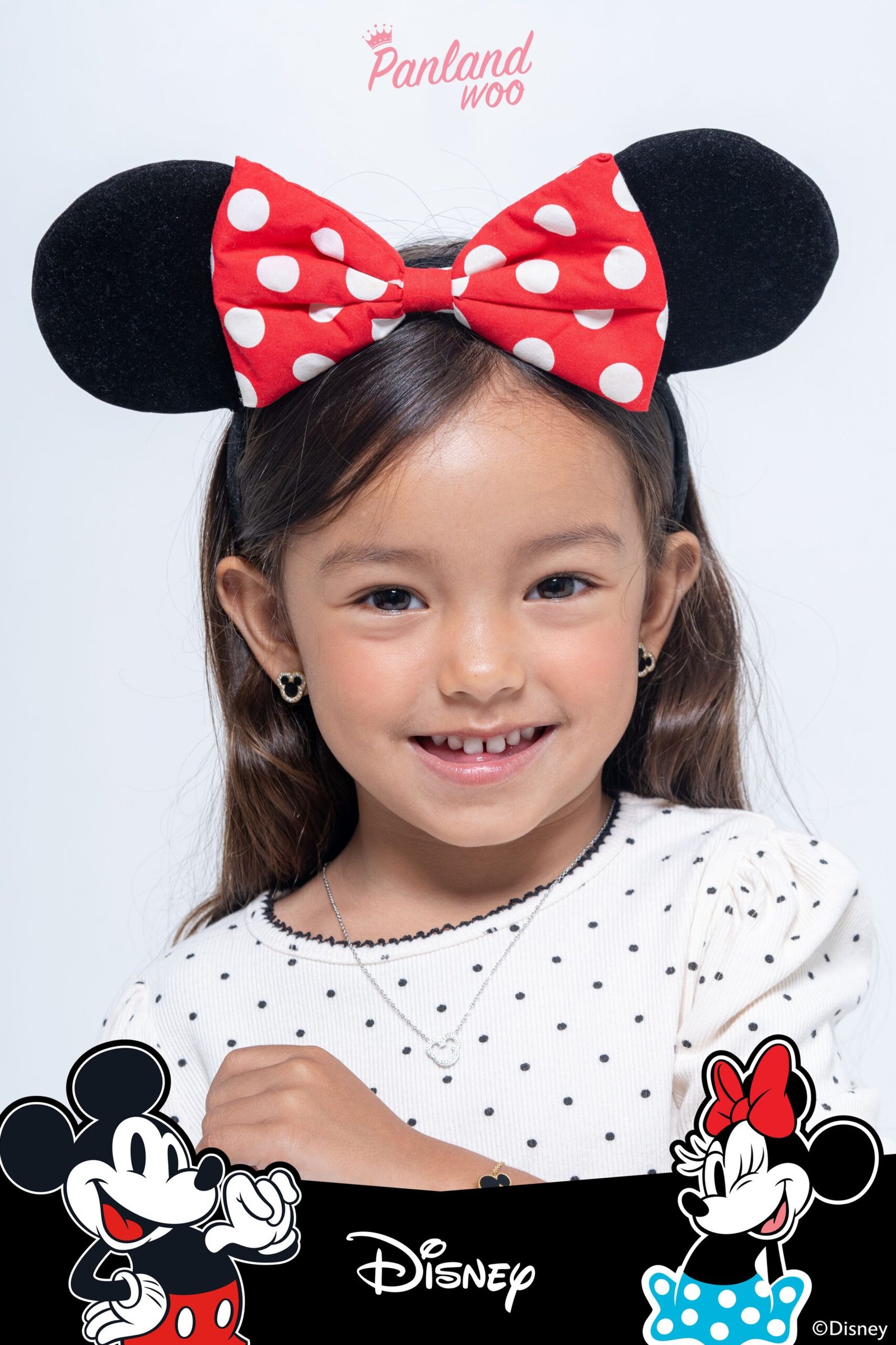 Panlandwoo Kids - Mickey & Minnie Mouse Collection - Kalung Titanium Anak Titan Adjustable - Gambar 5