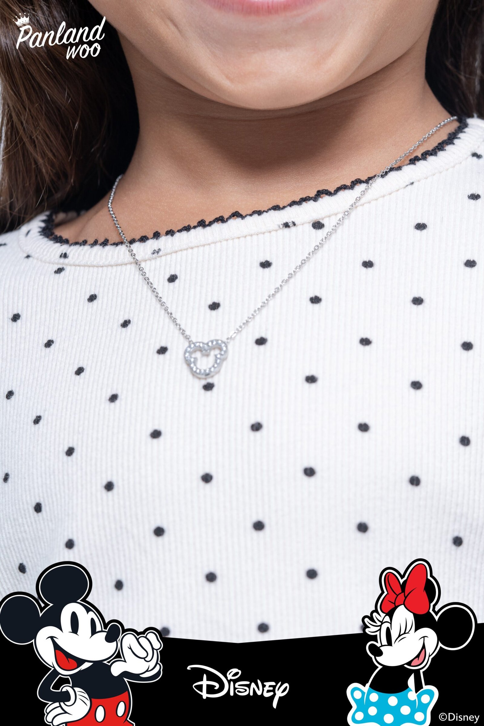Panlandwoo Kids - Mickey & Minnie Mouse Collection - Kalung Titanium Anak Titan Adjustable - Gambar 3