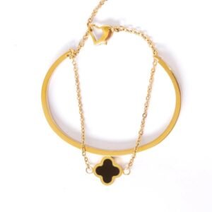 Panlandwoo - Gelang Bangle Titanium Wanita Mercedes Adjustable