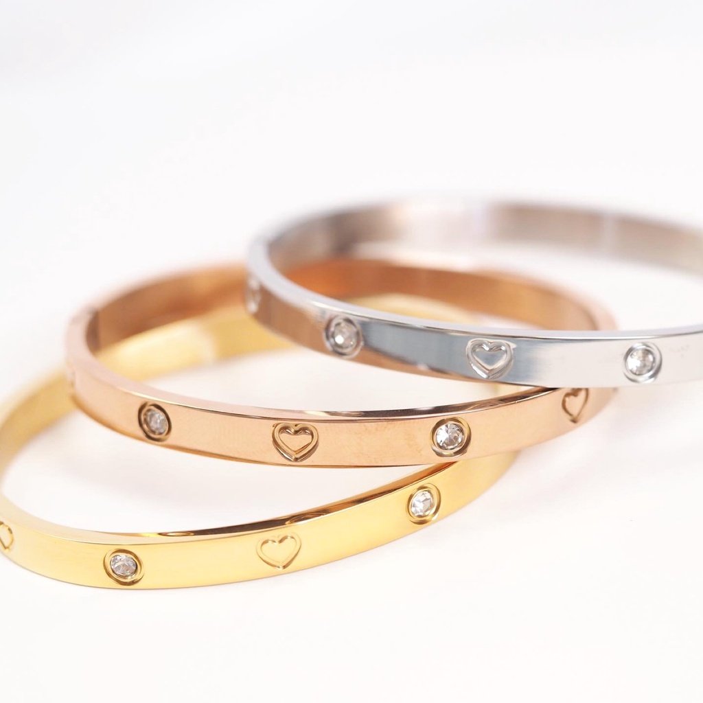 Panlandwoo - Gelang Bangle Titanium Wanita Butter - Gambar 5