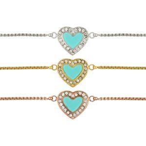 Alternative view of Panlandwoo - Gelang Serut Titanium Wanita Blue Vandelia Adjustable