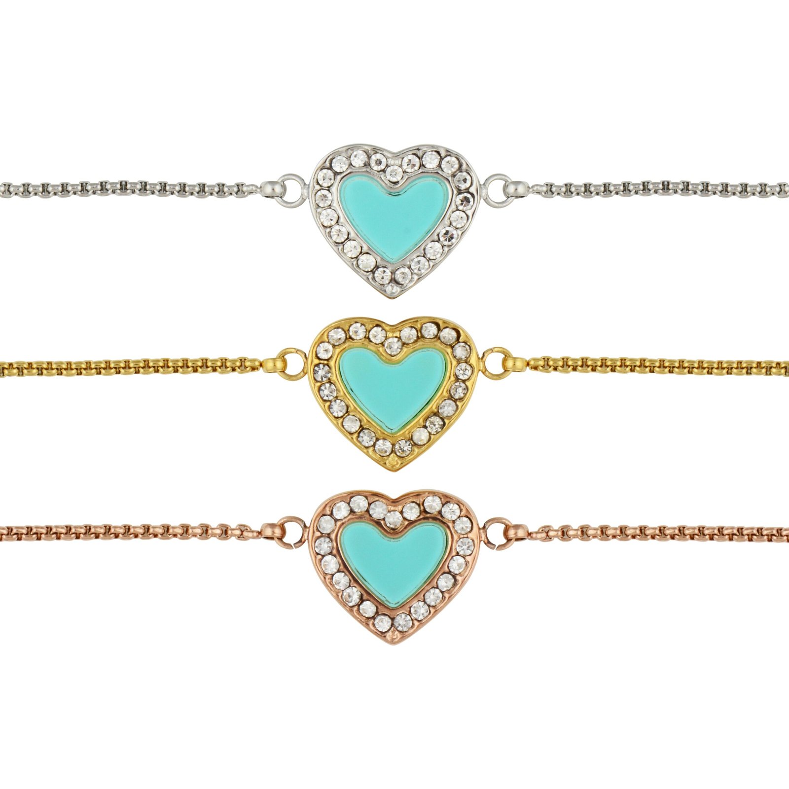 Panlandwoo - Gelang Serut Titanium Wanita Blue Vandelia Adjustable - Gambar 2