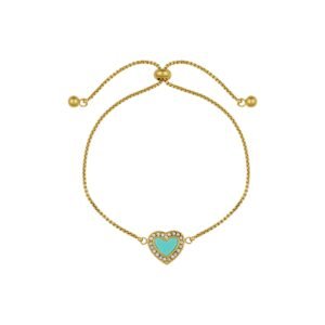 Panlandwoo - Gelang Serut Titanium Wanita Blue Vandelia Adjustable