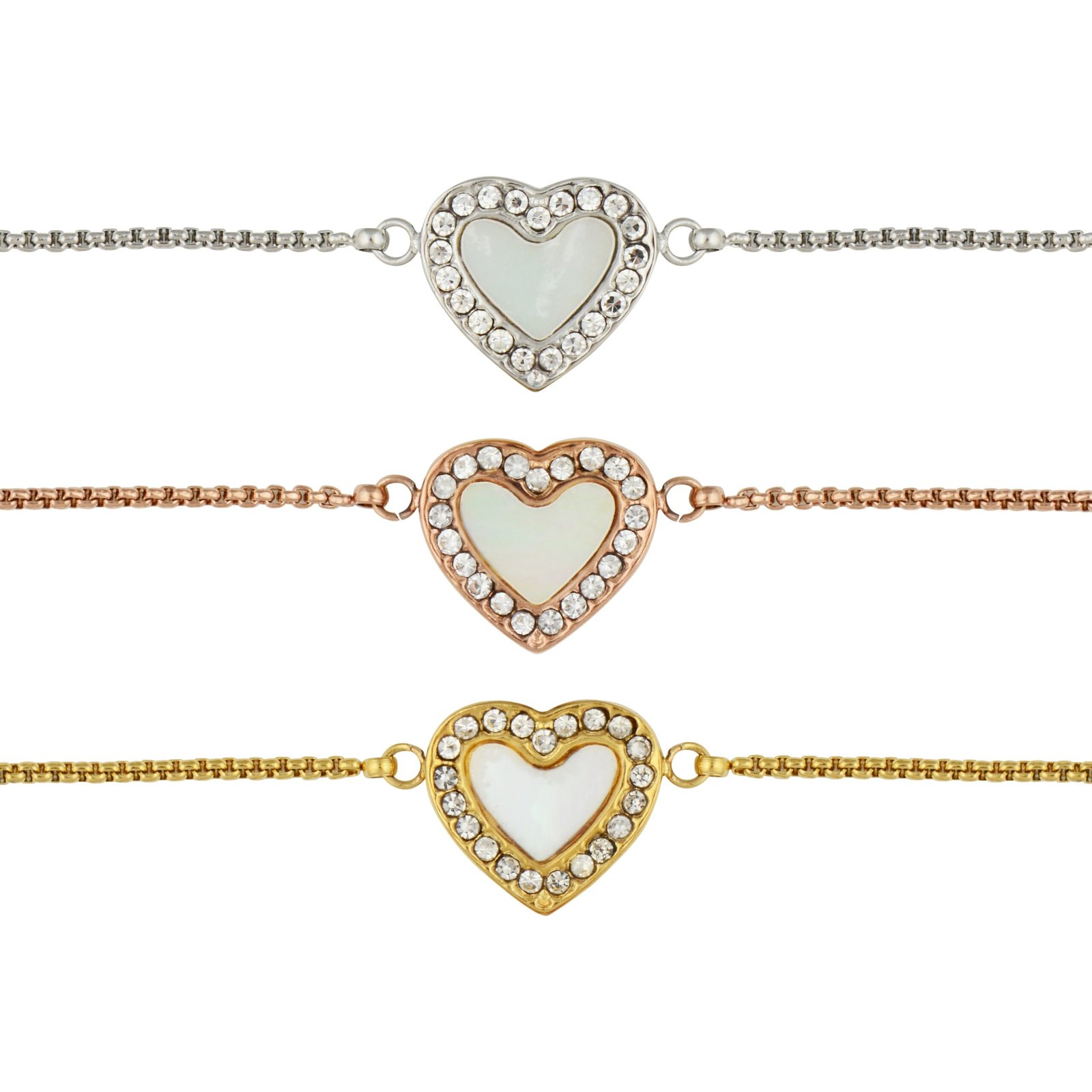 Panlandwoo - Gelang Serut Titanium Wanita White Vandelia Adjustable - Gambar 2