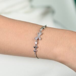 Panlandwoo - Gelang Serut Rhodium Wild Adjustable - Gambar 7