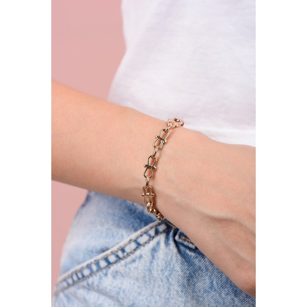 Panlandwoo - Gelang Tangan Titanium Wanita Dusa Adjustable - Gambar 7