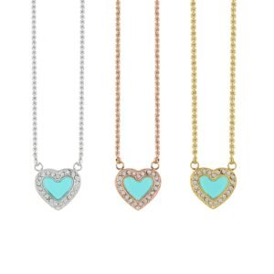 Alternative view of Panlandwoo - Kalung Serut Titanium Wanita Blue Vandelia Adjustable
