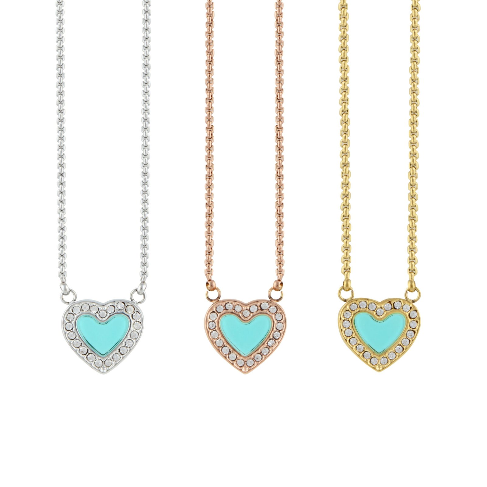 Panlandwoo - Kalung Serut Titanium Wanita Blue Vandelia Adjustable - Gambar 2