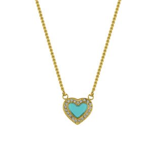 Panlandwoo - Kalung Serut Titanium Wanita Blue Vandelia Adjustable