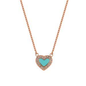 Panlandwoo - Kalung Serut Titanium Wanita Blue Vandelia Adjustable - Gambar 4