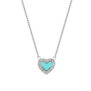 Panlandwoo - Kalung Serut Titanium Wanita Blue Vandelia Adjustable - Gambar 6