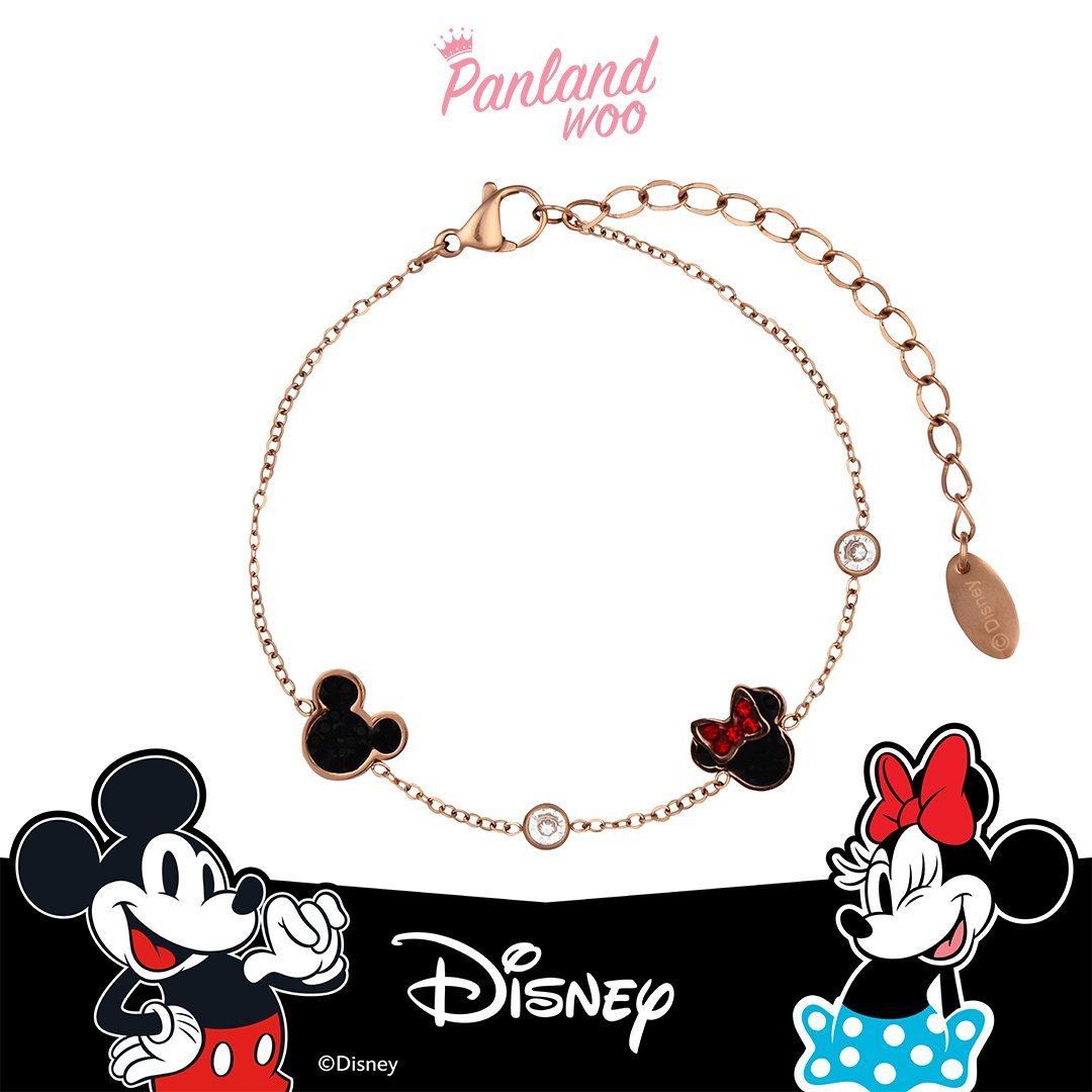 Panlandwoo Kids - Mickey & Minnie Mouse Collection - Gelang Tangan Titanium Anak Momo Adjustable - Gambar 4