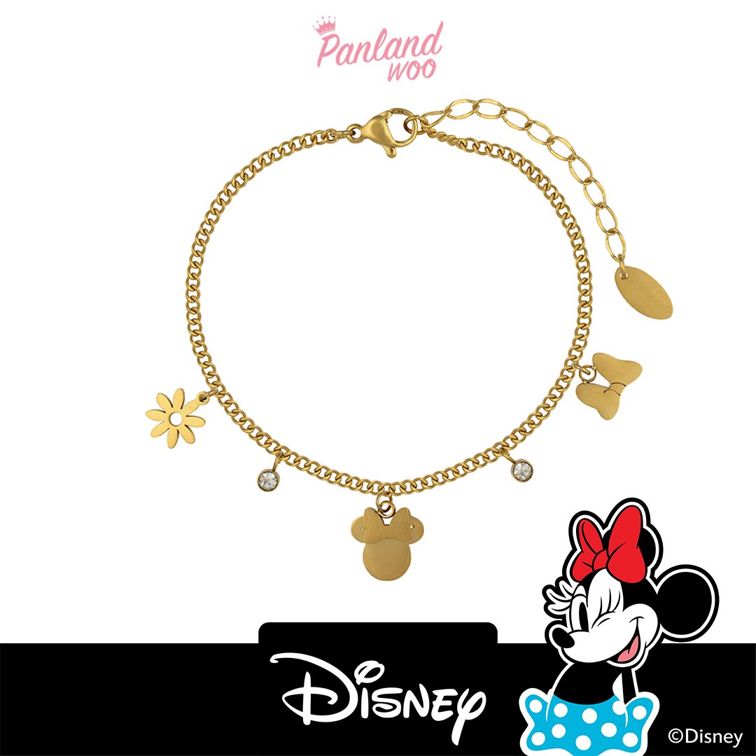 Panlandwoo Kids - Mickey & Minnie Mouse Collection - Gelang Tangan Titanium Anak Sugar Plum Adjustable - Gambar 4