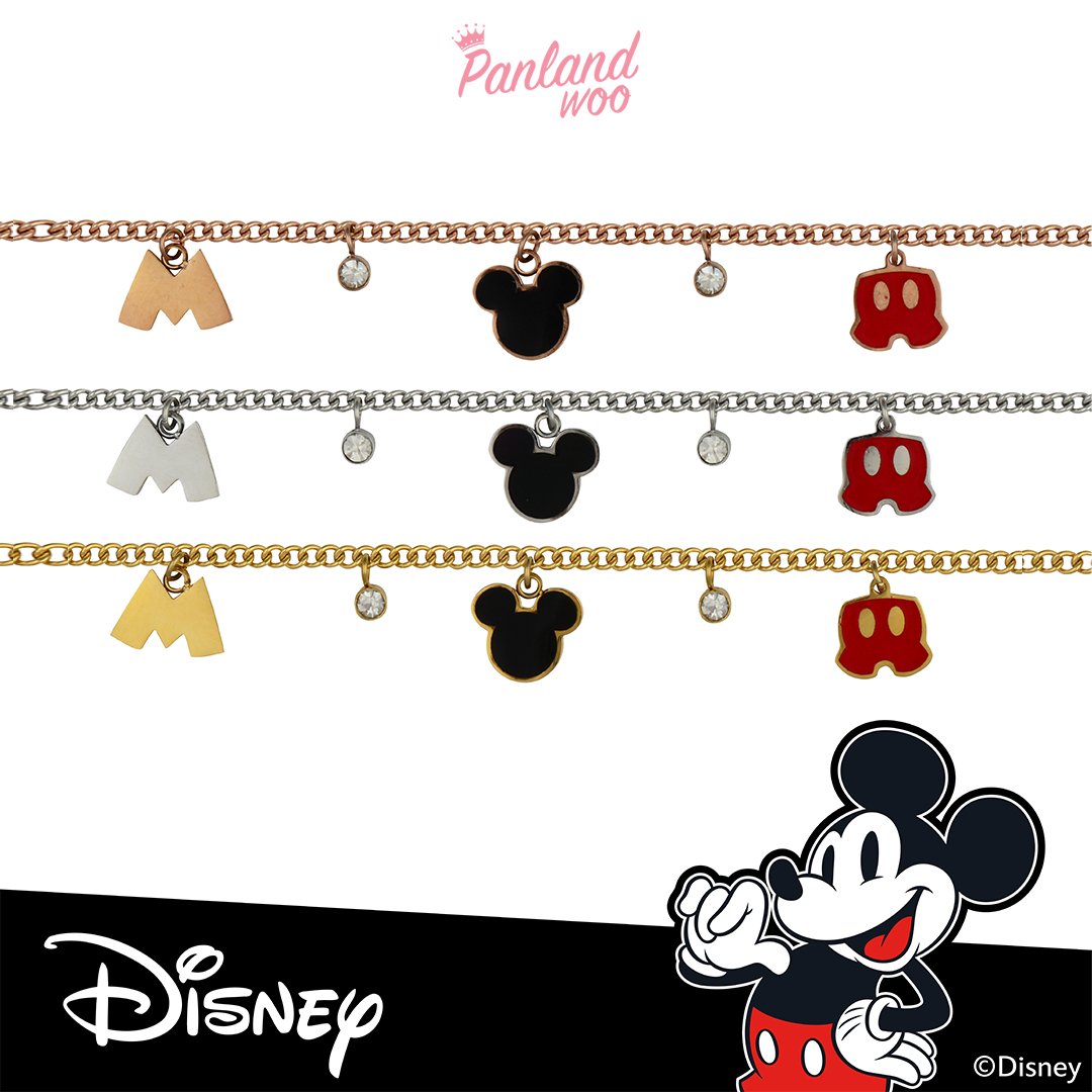 Panlandwoo Kids - Mickey & Minnie Mouse Collection - Gelang Tangan Titanium Anak Toptap Adjustable - Gambar 2