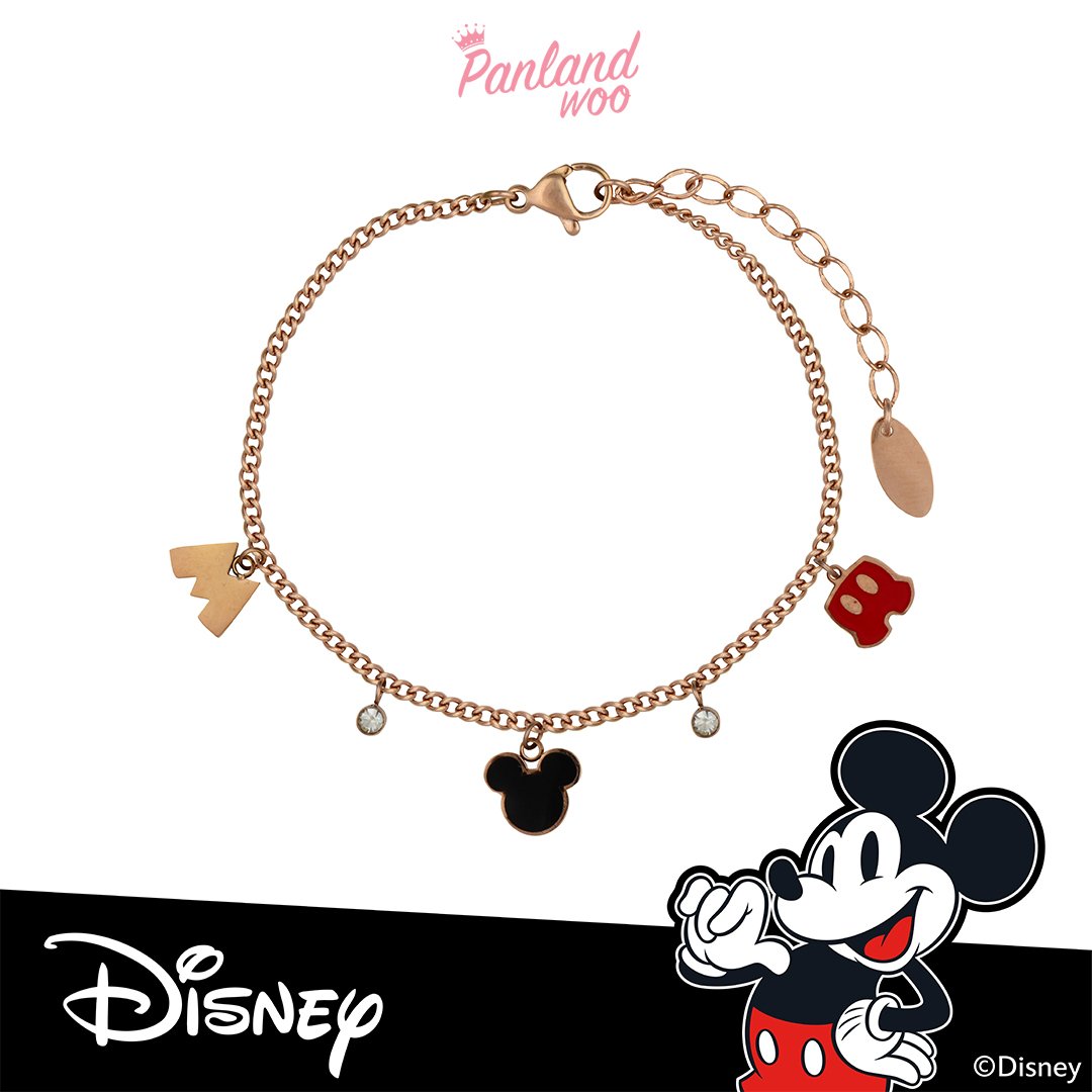 Panlandwoo Kids - Mickey & Minnie Mouse Collection - Gelang Tangan Titanium Anak Toptap Adjustable - Gambar 6