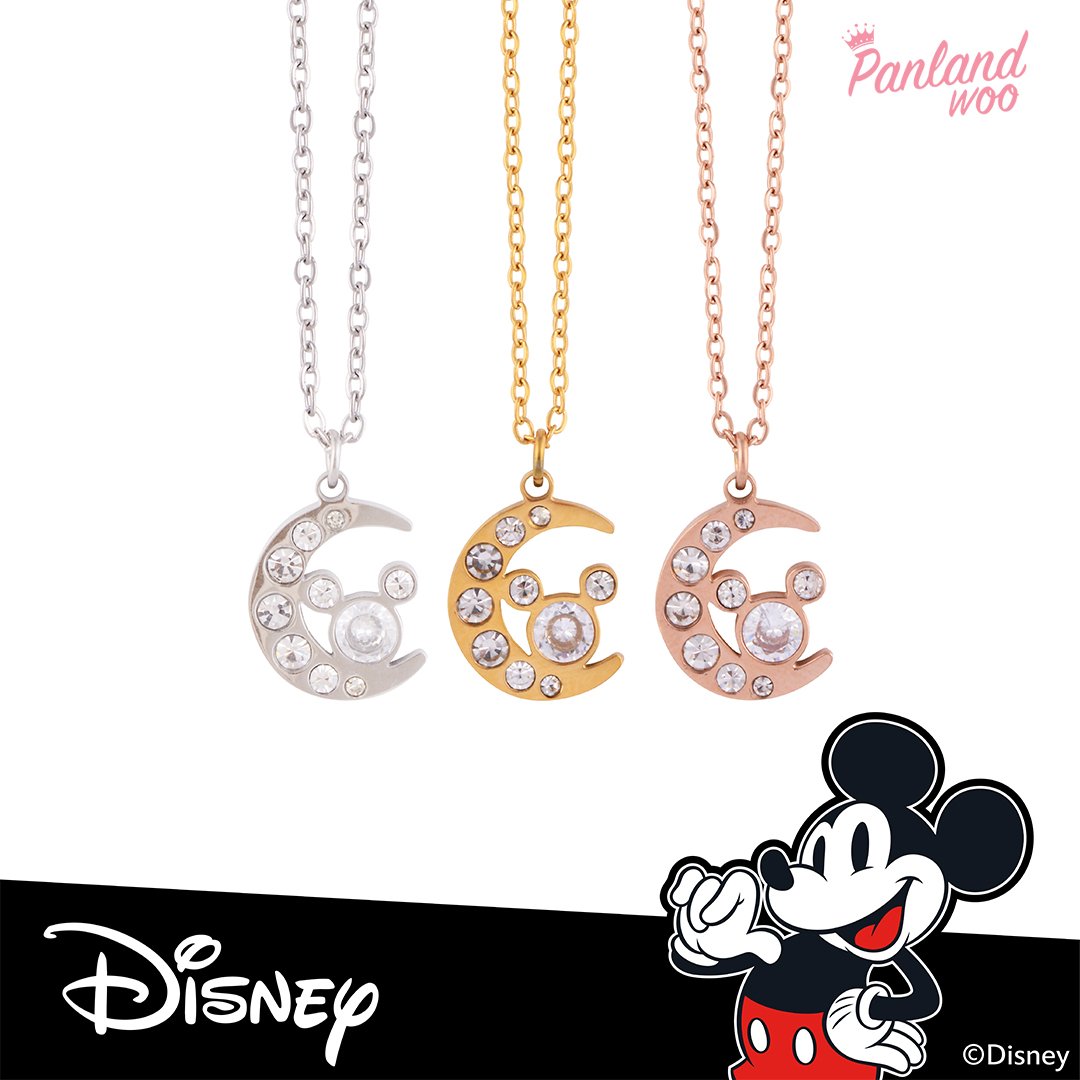 Panlandwoo Kids - Mickey & Minnie Mouse Collection - Kalung Titanium Anak Tomesha Adjustable - Gambar 2