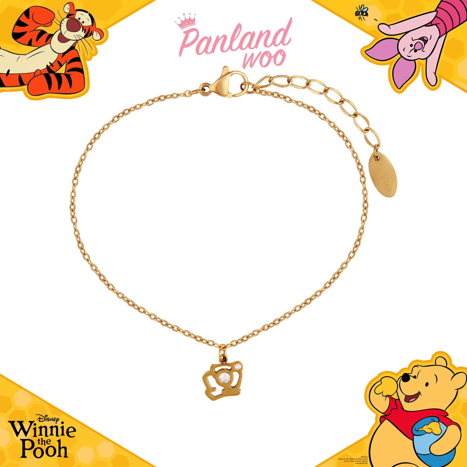 Panlandwoo Kids - Winnie The Pooh Collection - Gelang Tangan Titanium Anak Icarus Adjustable