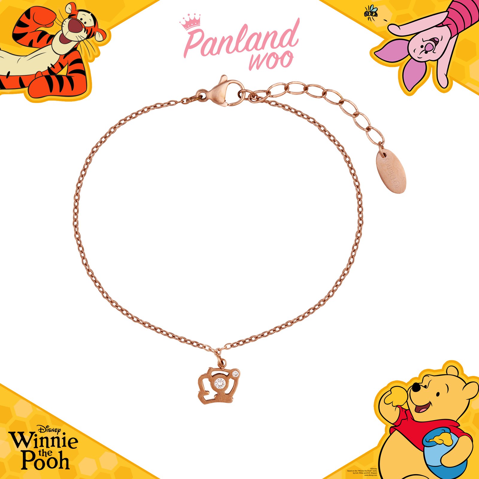 Panlandwoo Kids - Winnie The Pooh Collection - Gelang Tangan Titanium Anak Icarus Adjustable - Gambar 7