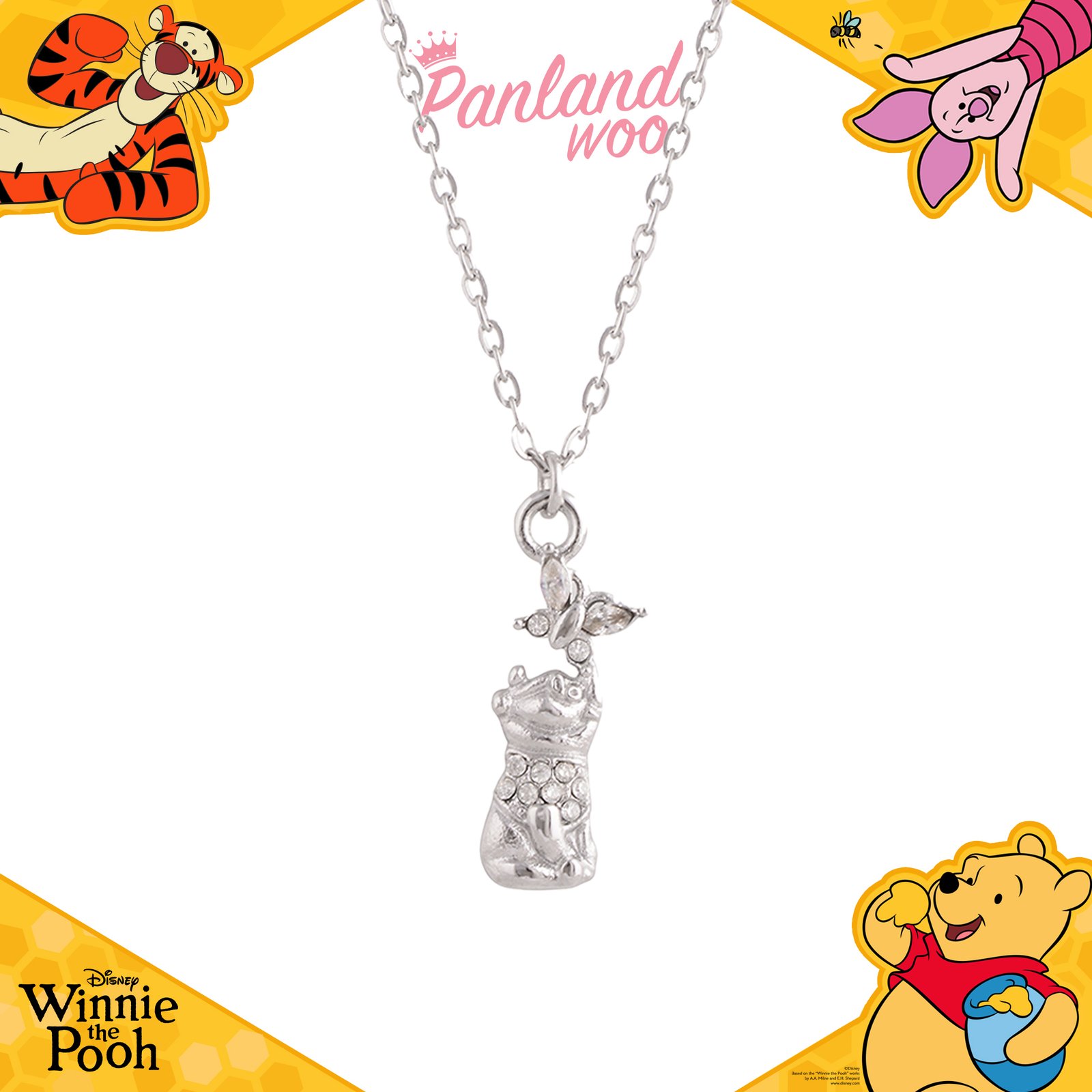 Panlandwoo Kids - Winnie The Pooh Collection - Kalung Titanium Anak Dorian Adjustable - Gambar 4
