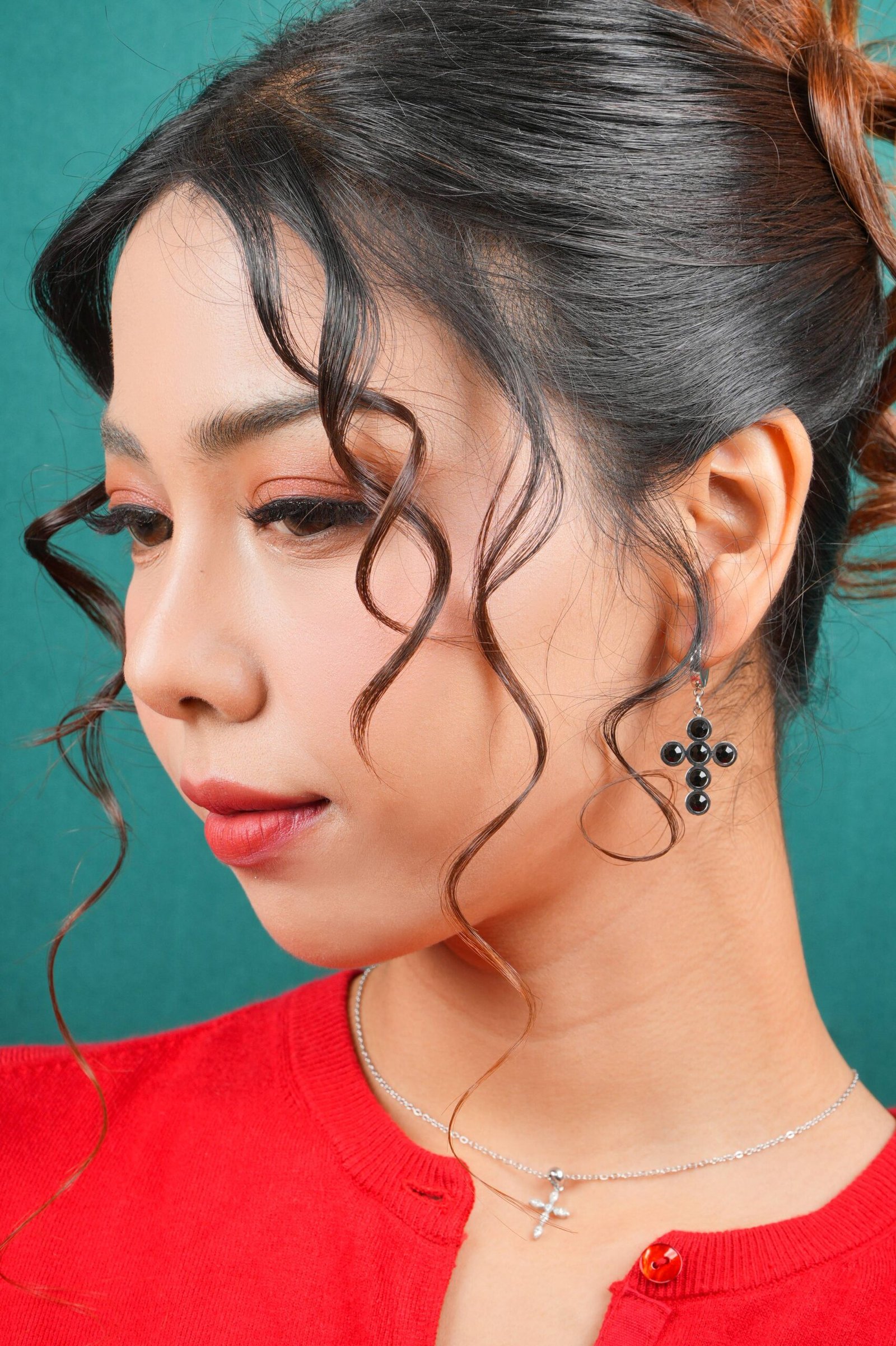 Panlandwoo - Anting Hoop Titanium Wanita Nuri - Gambar 2