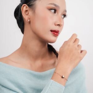 Panlandwoo - Gelang Tangan Titanium Wanita Gerda Adjustable - Gambar 4