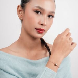 Panlandwoo - Gelang Tangan Titanium Wanita Gerda Adjustable - Gambar 3