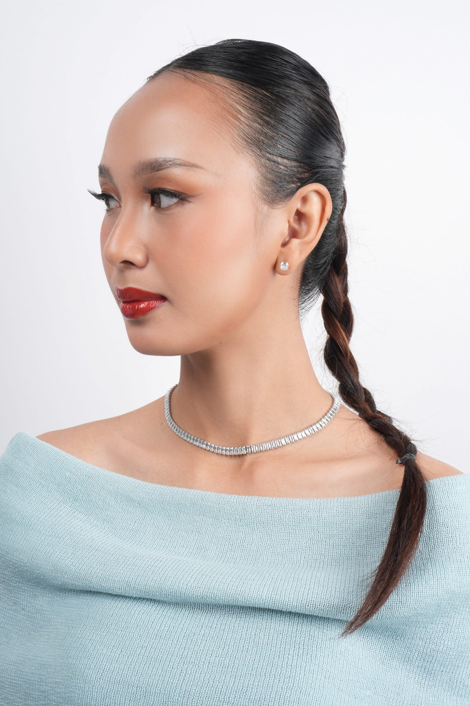 Panlandwoo - Kalung Titanium Wanita Feryal Adjustable - Gambar 2