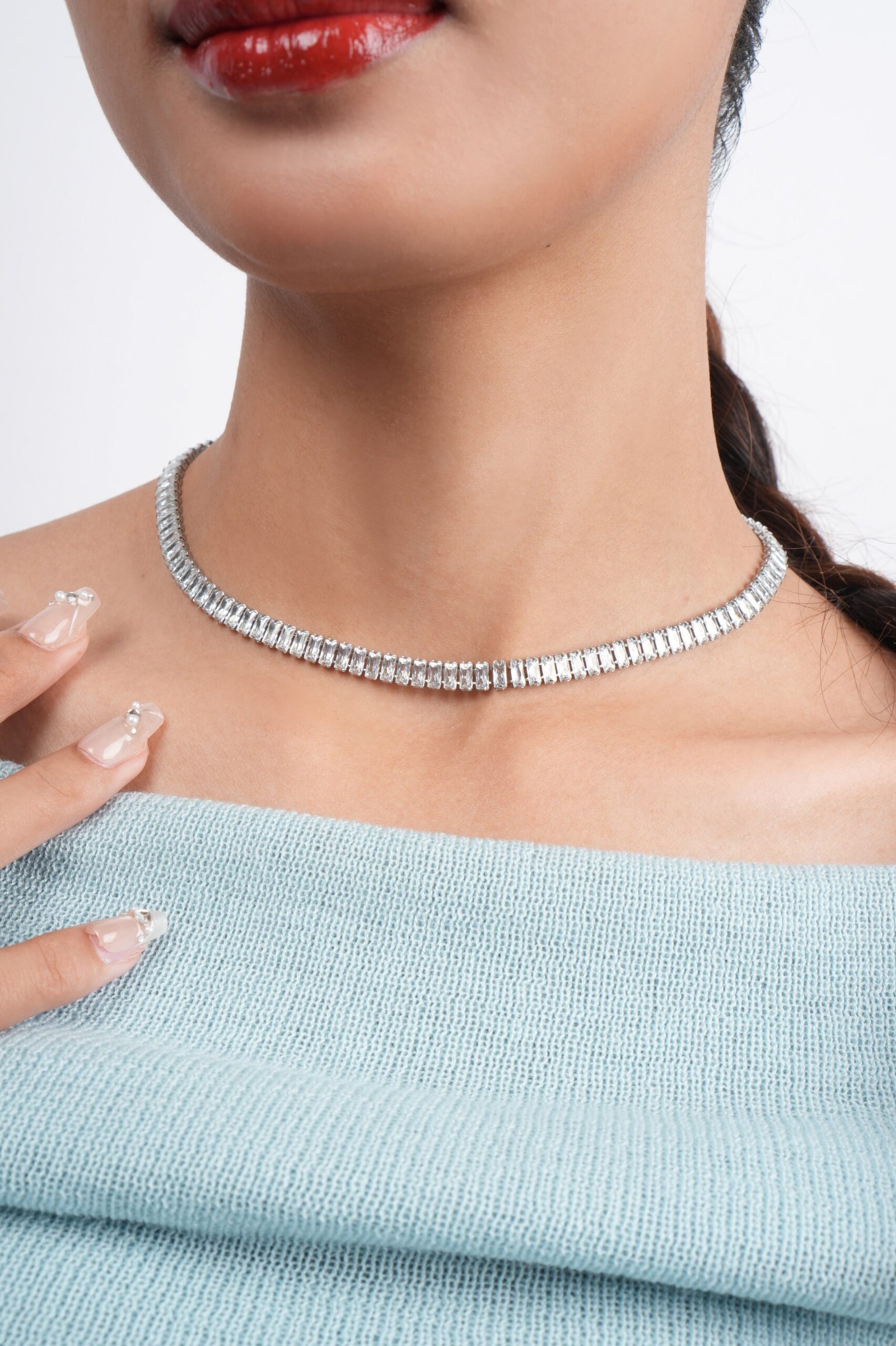 Panlandwoo - Kalung Titanium Wanita Feryal Adjustable - Gambar 4