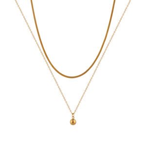 Panlandwoo - Kalung Titanium Wanita Elwood Adjustable