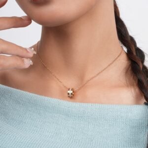 Panlandwoo - Kalung Titanium Wanita Rapha Adjustable - Gambar 3