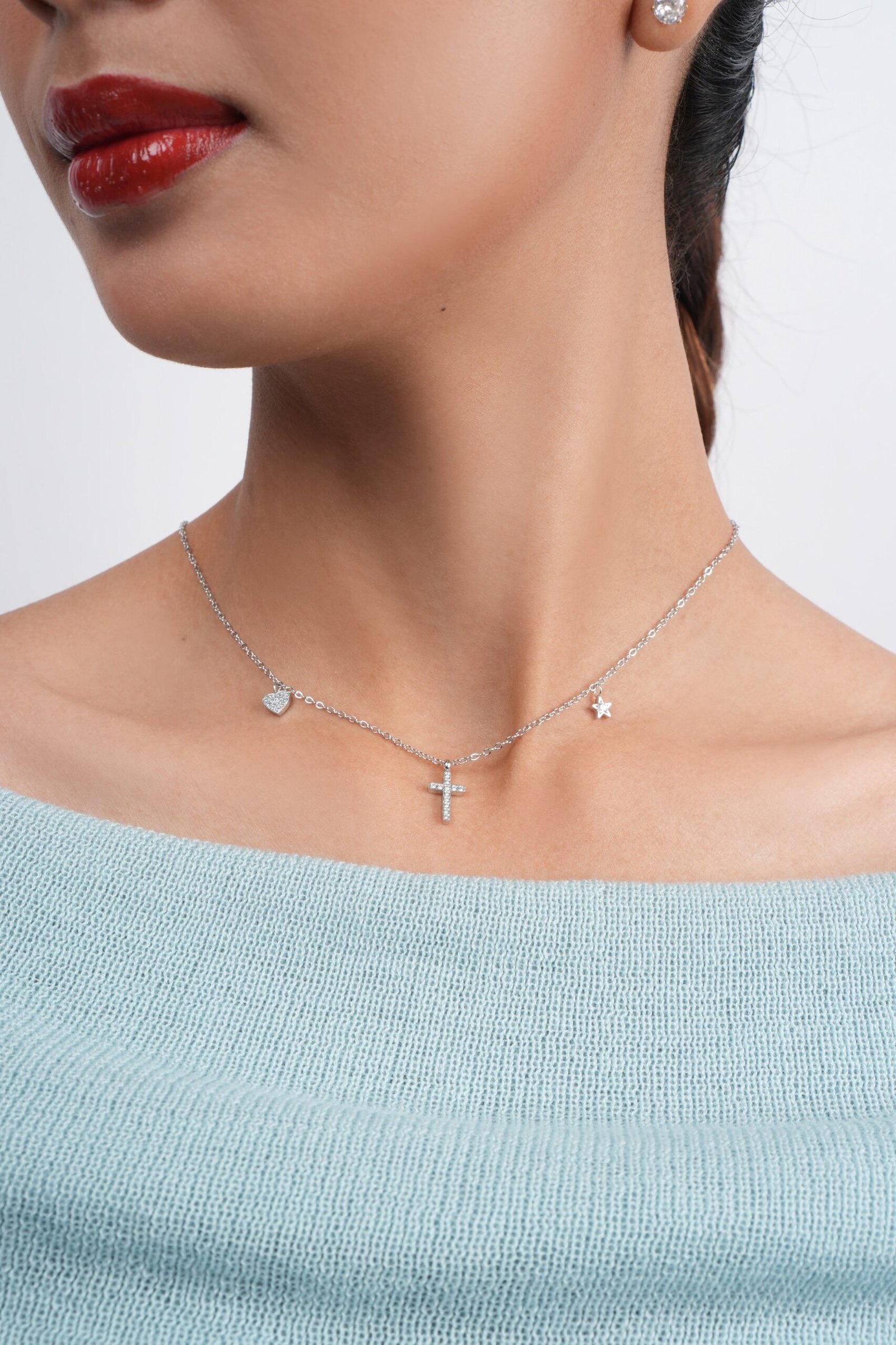 Panlandwoo - Kalung Titanium Wanita Conleth Adjustable - Gambar 5