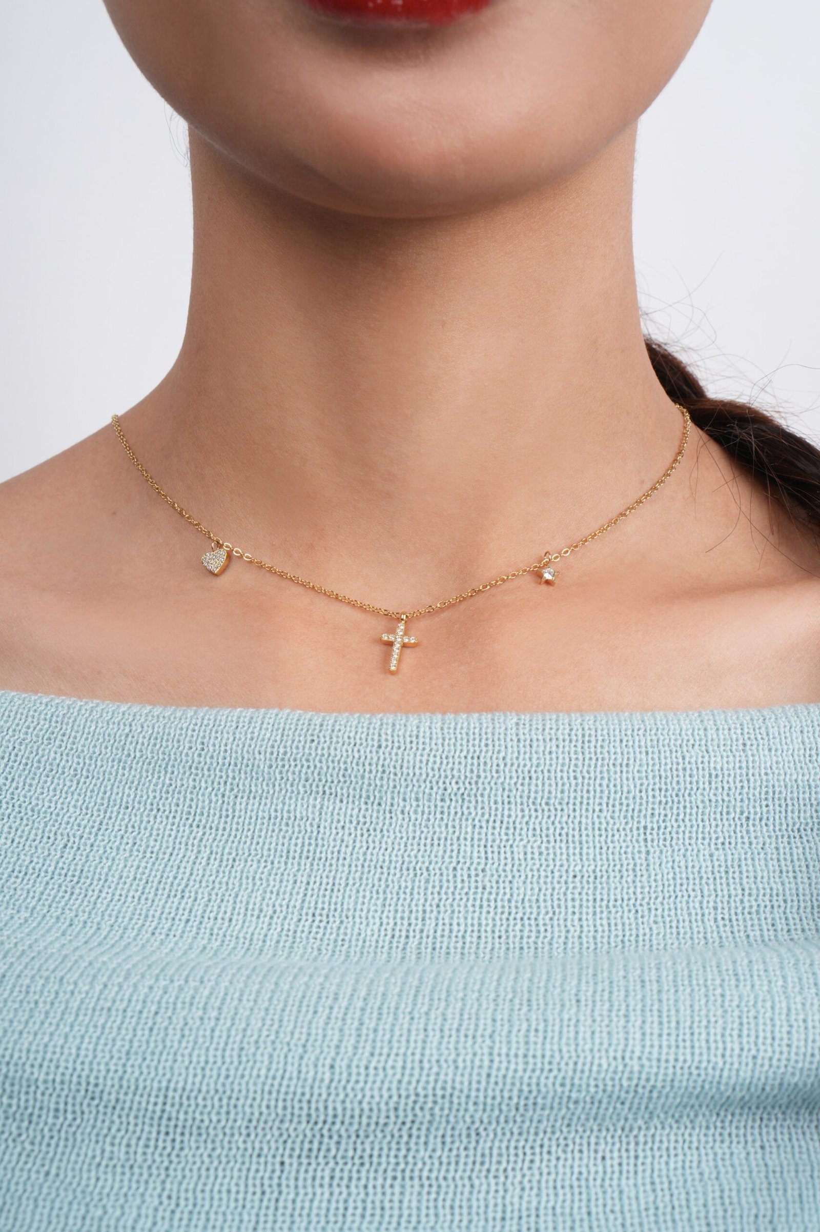 Panlandwoo - Kalung Titanium Wanita Conleth Adjustable - Gambar 8