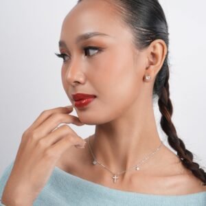 Panlandwoo - Kalung Titanium Wanita Conleth Adjustable - Gambar 6