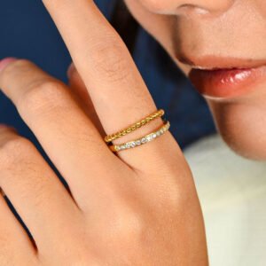 Panlandwoo - Cincin Titanium Wanita Win - Gambar 4
