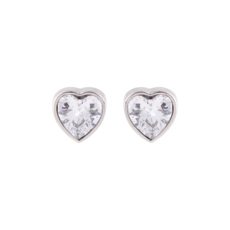 Sepasang anting Vionetta Silver dengan motif hati